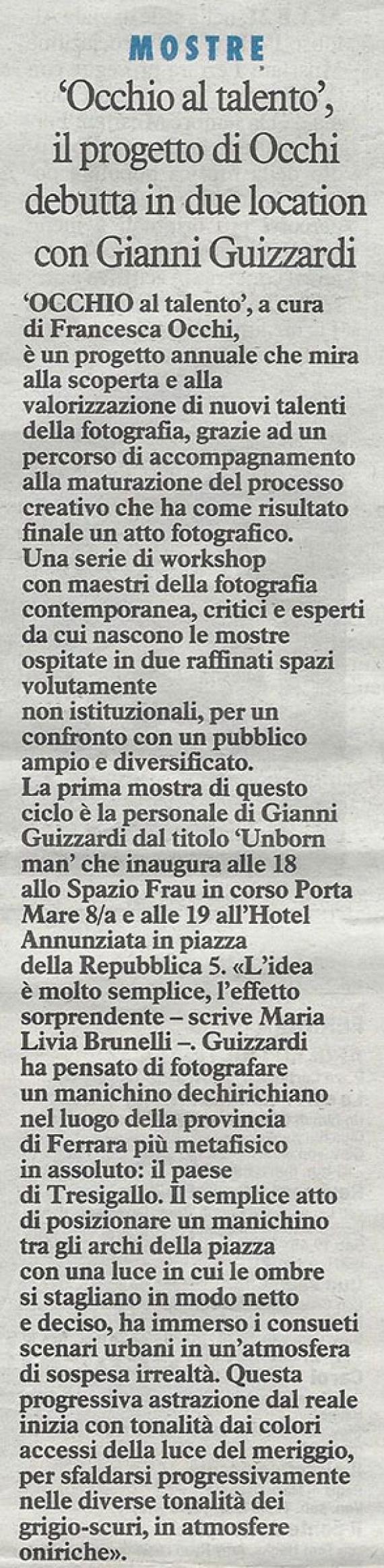 Il Resto del Carlino, 16 gennaio 2016