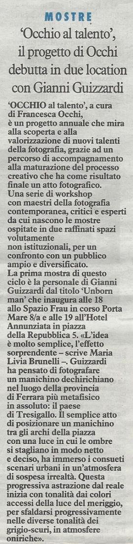 Il Resto del Carlino, 16 gennaio 2016