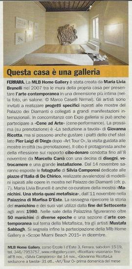 Il Giornale dell'Arte. Vedere In Emilia Romagna, ottobre-novembre 2015