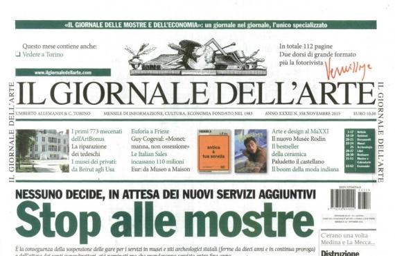 Giornale dell'Arte, novembre 2015