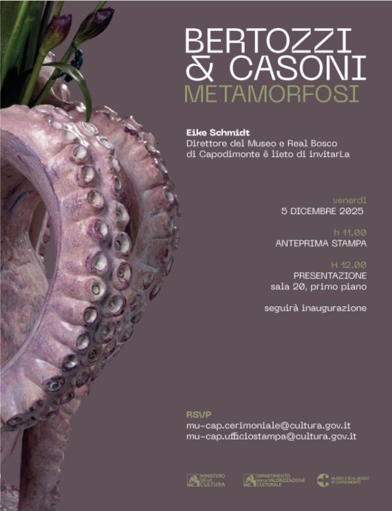 “BERTOZZI &amp; CASONI. Metamorfosi” al Museo di Capodimonte di Napoli