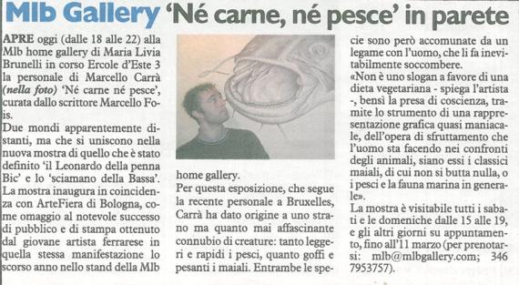 Il Resto del Carlino, 21 gennaio 2012